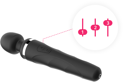 Lovense Remote allows you to customize your vibrations and save up to 10 patterns that will be remembered by Domi's button.